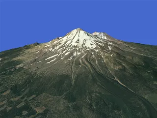 Mount Shasta 3D Model