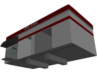 Jiffy Lube Car Repair 3D Model