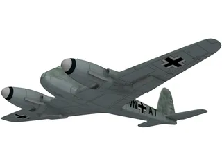 Messerschmitt Me 410 Hornisse (Hornet) 3D Model