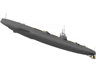 Pantera Bars Submarine 3D Model