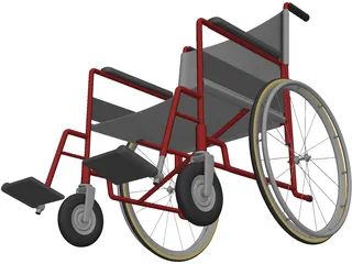 Wheelchair 3D Model