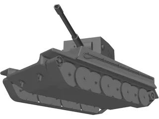 German Tank T2 3D Model