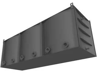 Condenser Sump Tank 3D Model