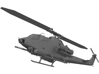 Bell AH-1S Cobra 3D Model