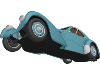 Bugatti Type 57 Atlantic (1934) 3D Model