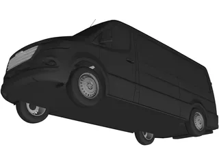 Freightliner Sprinter Panel Van L2H1 RWD (2019) 3D Model