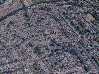 Doncaster City, UK (2023) 3D Model