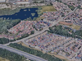 Peterborough City, UK (2023) 3D Model