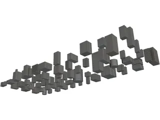 Buildings Collection 3D Model