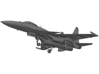 Sukhoi Su-35 Flanker-E 3D Model