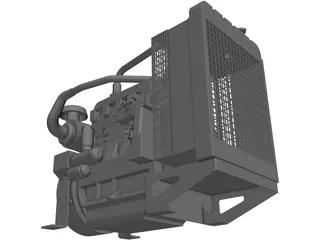 Diesel Motor 3D Model