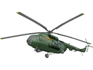 Mil Mi-8MT Hip 3D Model