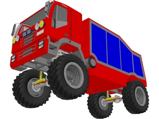 Rally Truck 3D Model