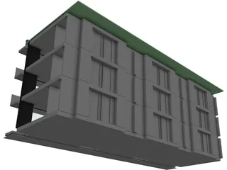 Kantoorgebouw Luxumburg 3D Model