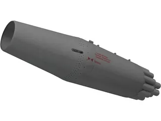 UB-16-M57-KV Rocket Pod 3D Model