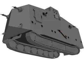 A7V Tank 3D Model