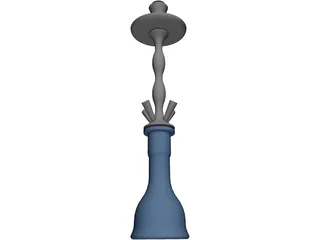 Shisha for 4 Tubes 3D Model