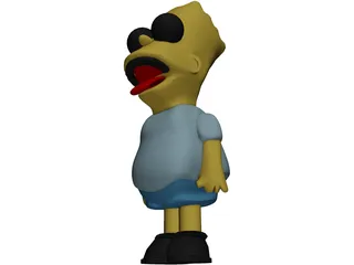 Simpsons Bart 3D Model