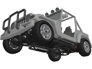 Jeep Cabrio 4x4 (2004) 3D Model