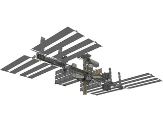 International Space Station (ISS) 3D Model