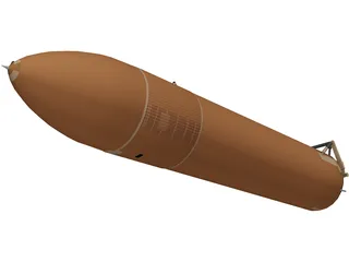 Space Shuttle External Tank 3D Model