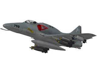 A-4 Skyhawk 3D Model