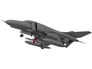 F-4E Phantom 3D Model