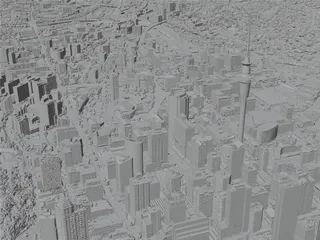 Auckland City, New Zealand (2024) 3D Model