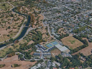 Christchurch City, New Zealand (2024) 3D Model