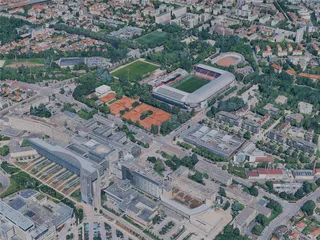 Dijon City, France (2023) 3D Model