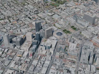 San Francisco City, CA, USA (2024) 3D Model