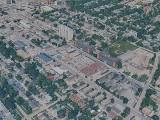 Winnipeg City, Canada (2024) 3D Model