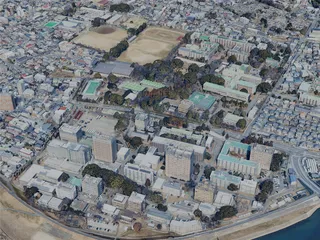 Kumamoto City, Japan (2025) 3D Model