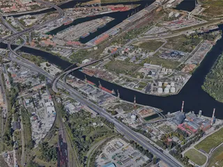 Szczecin City, Poland (2023) 3D Model
