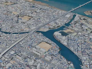 Tokushima City, Japan (2025) 3D Model