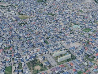 Akita City, Japan (2025) 3D Model