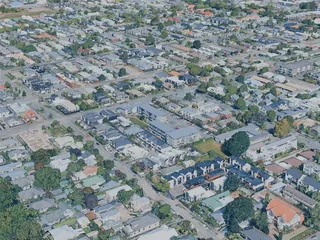 Christchurch City, New Zealand (2025) 3D Model preview