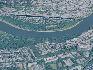 Mannheim City, Germany (2025) 3D Model preview