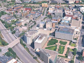 Rochester City, USA (2025) 3D Model preview