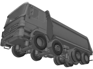 Mercedes-Benz Actros Dumper 3D Model