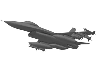 F-16 Fighting Falcon 3D Model