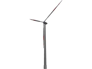 Wind Power Station 3D Model