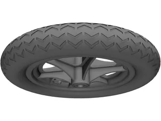 Wheel 12 Inch 3D Model