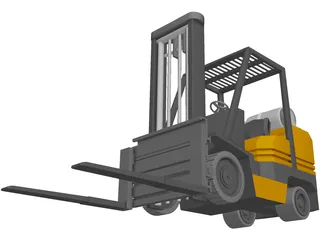 Forklift Toyota 3D Model