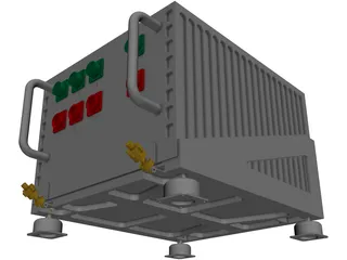 Aircraft Avionics LRU 3D Model