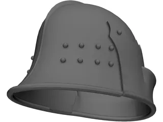 Helmet Italian Sallet 3D Model