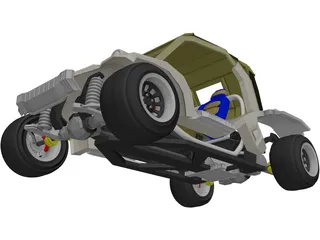 Racing Car 4x4 3D Model