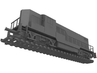 Santa Fe Toy Train 3D Model