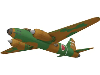 Mitsubishi G4M1 Betty 3D Model