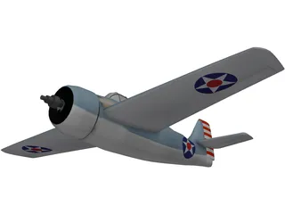 F4F-4 Wildcat 3D Model